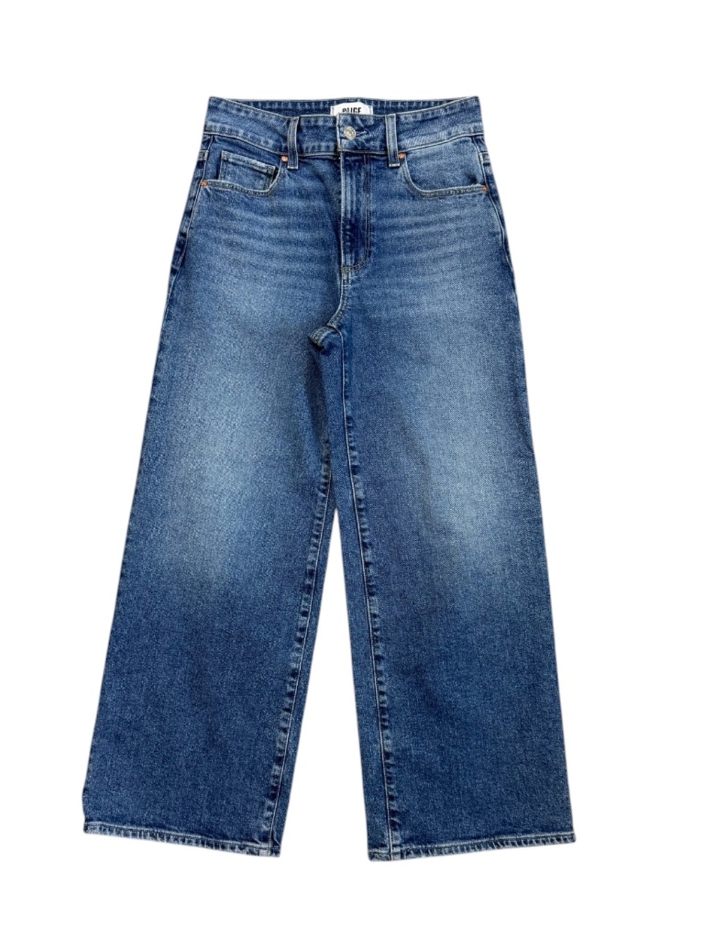 PAIGE Sasha Ankle High Rise Wide Leg Jeans in Zibeth Size 26